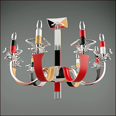 Milan-inspired Modern Chandelier 3D model image 1 