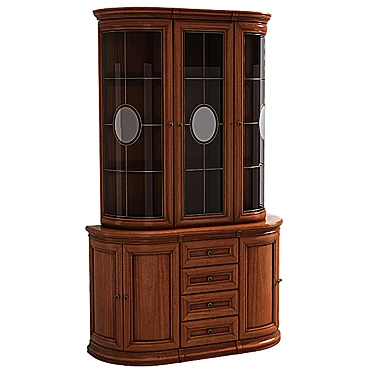 Classic 3-Door Showpiece 3D model image 1 