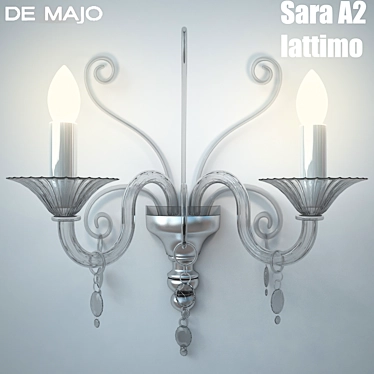 Elegant De Majo SARA A2 Wall Lamp 3D model image 1 