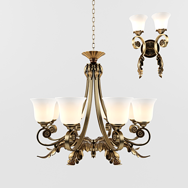 DF Lighting Chinese Chandelier 3D model image 1 