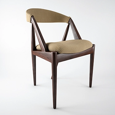 Retro Teak Dining Chair: Consigned Kai Kristiansen 3D model image 1 
