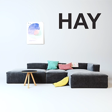 Modern Comfort and Versatility: HAY Mags Soft Sofa 3D model image 1 