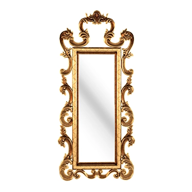 FIRENZE Gold Mirror (193x85) 3D model image 1 