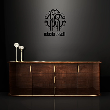 Roberto Cavalli Art-Deco Glamour Commode 3D model image 1 