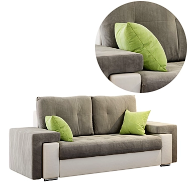 Cozy 2-Seater Sofa 3D model image 1 