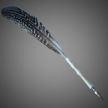 Elegant Pen and Ink Set 3D model image 1 