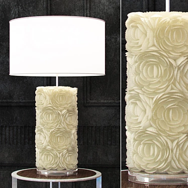 Coastal Elegance: Shell Table Lamp 3D model image 1 