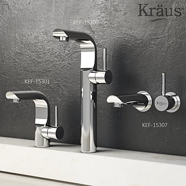 Kraus Icon Collection: Stylish Bathroom Mixers 3D model image 1 