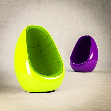 Egg-Chair: Koop by Rashid Karim 3D model image 1 