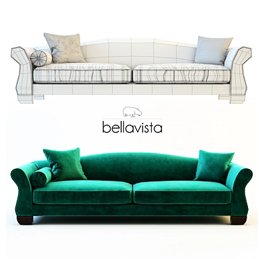 Bellavista Nonnalisa: Elegant and Comfortable Divan 3D model image 1 