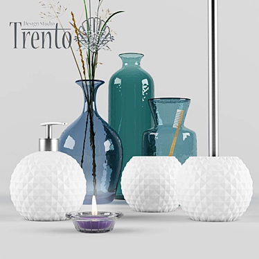 Modern Bathroom Accessories: Trento Strike 3D model image 1 