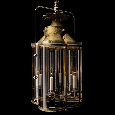 British Made Charles Edwards Clover Lantern 3D model image 1 