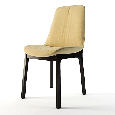 Classic Cappuccino Bern Chair 3D model image 1 