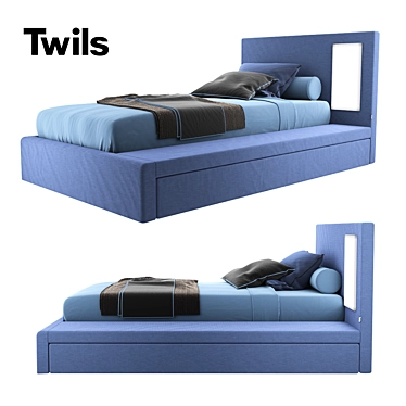 Twils Sketch 3D Bed | 2160x1300x980mm 3D model image 1 