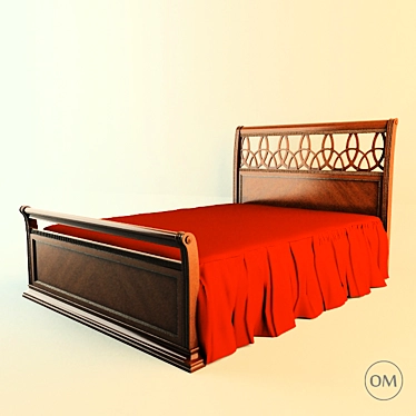 Elegant Miassmobili "Bristol: Bed 3D model image 1 