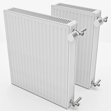 Highpoly Radiator with Vray Materials 3D model image 1 