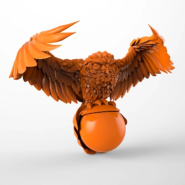 Bird on a Sphere 3D model image 1 