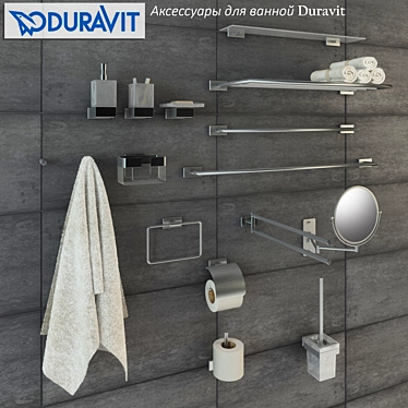 Durovit Karree: Brilliant Bathroom Collection 3D model image 1 