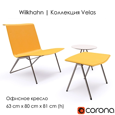 Wilkhahn Velas 850 Office Chair 3D model image 1 