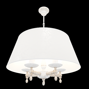 Roksana Alfa Chandelier 18536: Elegant Lighting 3D model image 1 