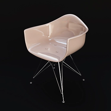 Modern Eames-Style Chair 3D model image 1 