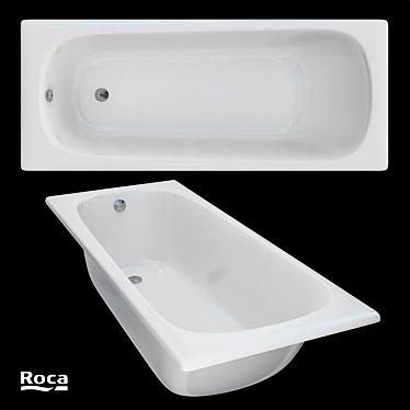 Contesa 170x70 Steel Bathtub 3D model image 1 