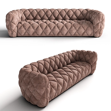 Goldi Sofa: Stylish Comfort for Your Living Space 3D model image 1 