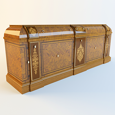 Elegant Zaragoza Viena Chest 3D model image 1 