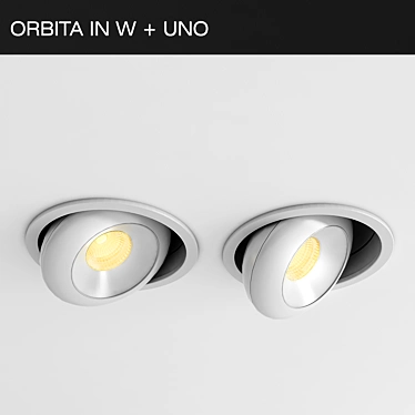 Title: Orbita W+Uno Directional LED Recessed Light 3D model image 1 