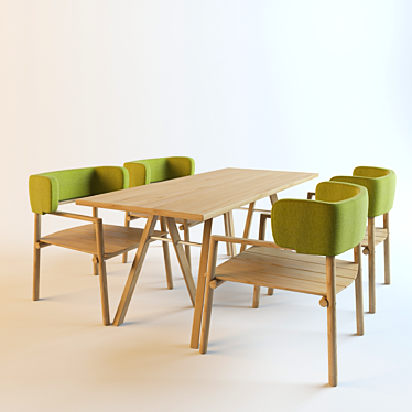 Specimen Editions Dining Set 3D model image 1 