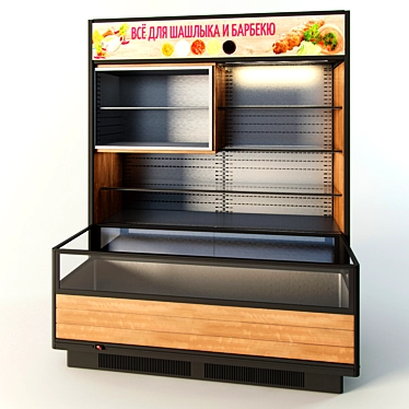 Bonetti Refrigerated Display Case: Keep Your Products Fresh 3D model image 1 