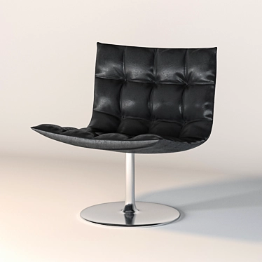 Elegant Turkana Swivel Chair 3D model image 1 