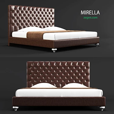 Title: Mirella Capito Bed 3D model image 1 