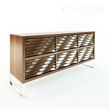 Ebon Chest Sortezari: Sleek and Stylish 3D model image 1 