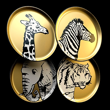 Animalia Plates by Jonathan Adler 3D model image 1 