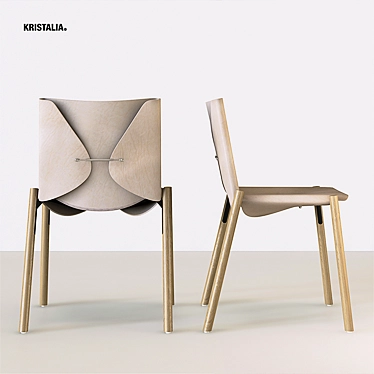 Kristalia 1085 Edition: Natural Hide Chair 3D model image 1 