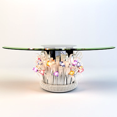 Blooming Table 3D model image 1 