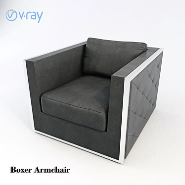 Modern Boxer Armchair by Nuevo 3D model image 1 