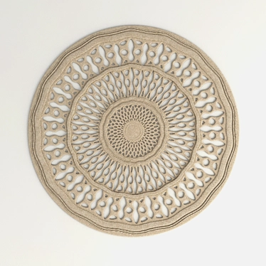 Modern Art Inspired Rug - 160 cm 3D model image 1 