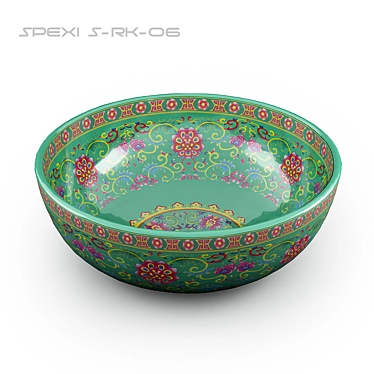 Spexi S-RK 06: Green Ceramic Sink 3D model image 1 