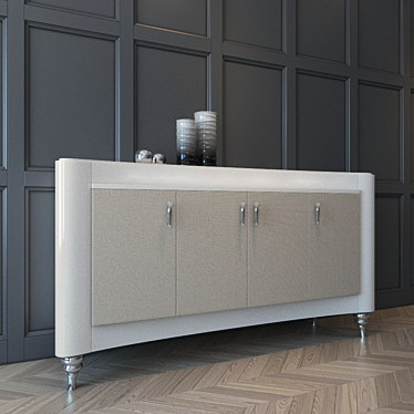 Modern Geometric Sideboard - ReDeco Monte Napoleone 3D model image 1 