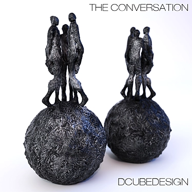 Sculpture DCUBEDESIGN "The Conversation" - 120x120x250mm

Enchanting Dialogue Sculpture 3D model image 1 