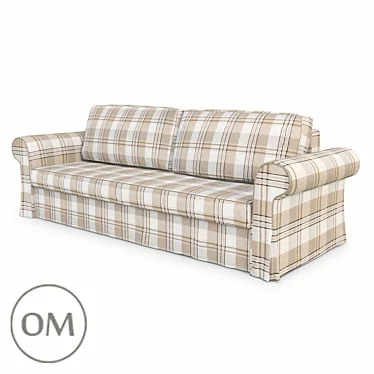 Countryside Style Sofa Bed 3D model image 1 