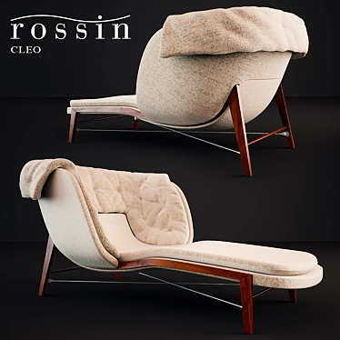 Luxury Cleo Chaise: Timeless Elegance 3D model image 1 