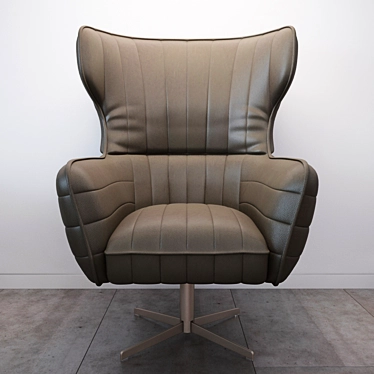 Divani Casa Kylie Modern Grey Eco-Leather Accent Chair