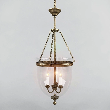 Elegant Island Chandelier 3D model image 1 