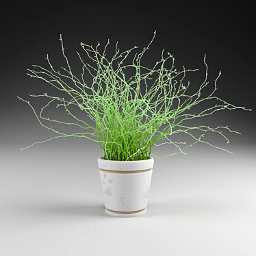 Elegant Greenery: Decorative Plant 3D model image 1 