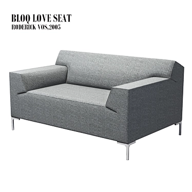 Modern Bloq Love Seat: H 800, W 1520, D 970 3D model image 1 