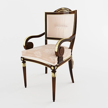 Italian Firenze Chair: Elegant and Timeless 3D model image 1 