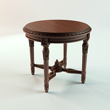 Elegant Classical Coffee Table 3D model image 1 
